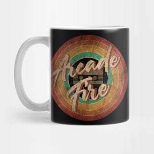 Arcade Fire Vintage Circle Art Mug